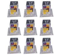 9 x Fence Post Holder 100mm posts Support Bolt Down Shoe Anchor Wedge Grip Galvanised for 100mm x 100mm posts (4") Eliza Tinsley Swiftpost, Pack of 9
