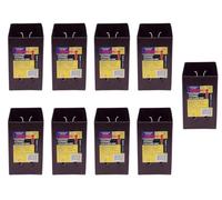9 x Fence Post Holder 100mm posts Support Extender Brown for 100mm x 100mm posts (4") Eliza Tinsley Swiftpost, Pack of 9