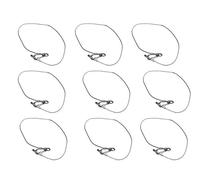 9 x FxLab Safety Bond Wire 75KG 800mm Heavy Duty Cable Stage Lighting DJ Disco