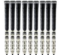 9 x GOLF PRIDE NEW DECADE® MULTI COMPOUND STANDARD GOLF GRIPS BLACK/WHITE