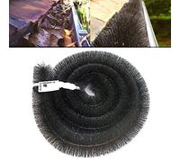 9 x Hedgehog Gutter Brush Guard 100mm Black 4m Clean Leaf & Debris Free 36m