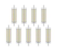 9 x Osram LED Bulb 118mm Rod 12.5W =100W R7s Clear 1521lm Warm White 2700K