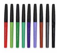 9 x Paper Mate Flair Metallic Felt Tip Pens | Quick-Drying, Smear & Fade Resistant Glittery Ink that Shines | 0.7mm Medium Point Tip | 9 Assorted Colours, Loose in Plain Packaging