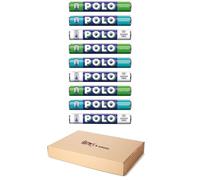 9 x Polo Rolls Mints Tubes 3 Different Flavor Sweets, 3 x Spearmint Mints 34g, 3 x Original Mints 34g, 3 x Sugar Free Mints 33.3g