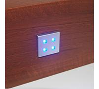 9 X SQUARE KITCHEN LED PLINTH LIGHT KIT BLUE