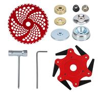 9"x36 Teeth and 9"x6 Teeth Carbide Tipped Weed Eater Blade, with Universal Adapter Kit,Brush Cutter Blade for Weedeater, Brush Cutter, Weed Trimmer, Weedwacker-Trim Tree, Vine, and Bushes