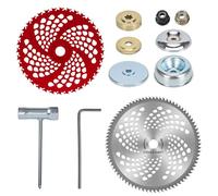 9"x36 Teeth and 9"x80 Teeth Carbide Tipped Weed Eater Blade, with Universal Adapter Kit,Brush Cutter Blade for Weedeater, Brush Cutter, Weed Trimmer, Weedwacker-Trim Tree, Vine, and Bushes