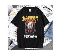 (9, XXXL) Naruto Animation Derivatives Hatake Kakashi Printed Short Sleeve T-Shirt Men's and Women's 2025 Summer Fashion Casual Cotton Top