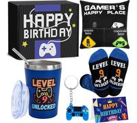 9 Year Old Boy Birthday Gift Ideas, Funny Gamer Birthday Gift Set for 9th Boys, Nine Years Old Gamepad Gifts Ideas for Boys Son Grandson Nephew Friend Video Game Lovers
