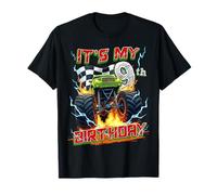 9 Year Old Boys Monster Truck It's My 9th Birthday Party T-Shirt