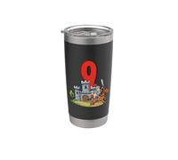 9 Year Old Kids Birthday Warrior Boy Medieval Knight Stainless Steel Insulated Tumbler