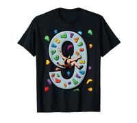 9 Year Old Rock Climbing 9th Birthday Adventures Climber T-Shirt