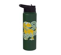 9 Years Dino Roar Dinosaur 9th Birthday Stainless Steel Insulated Water Bottle