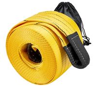 90,000lb Heavy Duty Tow Strap 30ft x 7.1Inch - Recovery Tow Rope for Trucks, Jeep, SUV, RV, Tractor, Bus, Van |Commercial Grade, 6m 50 US Tons Break Strength