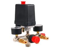90-120psi Air Compressor Manifold Regulator Gauges Pressure Durable Switch Control