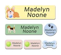 90/180xPersonalised Name Labels for Clothes Kids, No Iron Name Stickers Perfect for School Supplies,Water Cup, Customised Peel & Stick Name Tags Stickers for School, Nursery, Day Care, Hospital