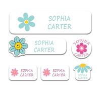90/180xPersonalised Name Labels for Clothes Kids, No Iron Name Stickers Perfect for School Supplies,Water Cup, Customised Peel & Stick Name Tags Stickers for School, Nursery, Day Care, Hospital