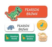 90/180xPersonalised Name Labels for Clothes Kids, No Iron Name Stickers Perfect for School Supplies,Water Cup, Customised Peel & Stick Name Tags Stickers for School, Nursery, Day Care, Hospital