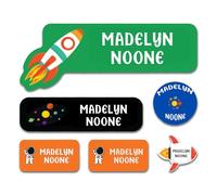 90/180xPersonalised Name Labels for Clothes Kids, No Iron Name Stickers Perfect for School Supplies,Water Cup, Customised Peel & Stick Name Tags Stickers for School, Nursery, Day Care, Hospital