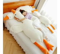 90-190cm Lovely Big White Goose Throw Pillow Plush Toy Big Goose Doll Sleep on Bed Birthday Gift Girl Envio Gratis Stuffed Toys white