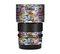 90 2.8 Camera Lens Sticker Coat Wrap Protective Film Body Protector Decal Skin for Sigma 90mm F2.8 DG DN fit for Sony Mount(Graffiti White)