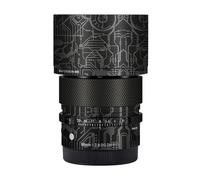 90 2.8 Camera Lens Sticker Coat Wrap Protective Film Body Protector Decal Skin for Sigma 90mm F2.8 DG DN fit for Sony Mount(Circuit Titanium)
