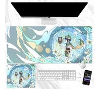 90 * 40cm Gaming Mouse Pad Large ZhongLi/HuTao/Venti/Raiden Shogun/Kamizato Ayaka Mouse Mat Anime Keyboard Mouse Mat Non-Slip Rubber Base Mouse Pad PC Accessories