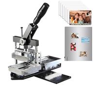 90 * 65mm Rectangular Fridge Magnet Maker Machine, Refrigerator Sticker Making Machine, 3.5x2.5 inch DIY Photo Refrigerator Sticker, Paper Cutter, 100pcs Materials