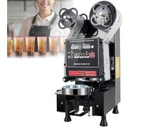 90/95mm Cup Sealing Machine, Automatic Cup Sealer Machine, 350 W Bubble Tea Sealing Machine, 450-550 Cups/H, LED Panel Digital Control, Can Sealer Machine for Bubble Milk Tea Coffee,Black