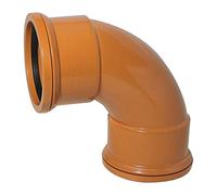90° Bend (Double Socket) 110mm Underground Drainage Pipe Fittings Bend Trap Gulley Socket Grid Coupler