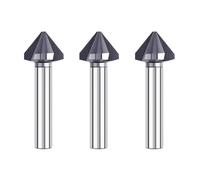 90° Chamfer Cutter 1pcs 6.3mm-60.0mm Reverse Alloy Countersunk Drill Bit High Speed Steel 3-Flutes 90-Degrees Chamfering Cutter(20.5x90A)