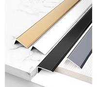 90 Cm*3 Pieces Edge Protection Profile Aluminum, Wall Corner Guard Edge Protector Tile Trim For Walls Prevents Corner Damage In High-Traffic Areas(Black,1x1.5x90cm(3pcs))