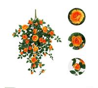 90 cm Artificial Rose Flowers for Unique Wedding and Party Decorations (orange)