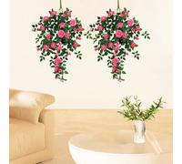 90 cm Hanging Artificial Rose Plants for Weddings, Parties, and Home Use (red)