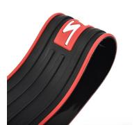 90 cm Rubber Trunk Sill Protector Strip for Car Rear Door Threshold - | Non-Slip Bumper Guard Pad, Scratch-Resistant Black & Red Trim Cover (90 x 7 cm)