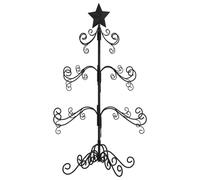 (90 cm) vidaXL Metal Christmas Tree Outdoor Artificial Xmas Tree for Decoration Black