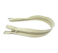 90 cm Zipper, Open Ended Separating Nylon Spiral Coil Zip, Size No #5 (Beige)