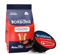90 Compatible Capsules Nescafe Dolce Gusto Caffe 'borbone miscela rossa