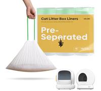 90 Count MeoW Cat litter bags Liners Fit For Self-cleaning Cat Litter Box MW-SC01 MW-SC02 MW-LR01,Tear-free Leak-proof 18" x 12.6"