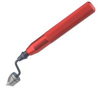 90° Countersink Deburring Tool Set - M2 HSS Hand Reamer & Burr Remover for Metal, Wood, Plastic, Aluminum & Copper - Hole Chamfer Tool 1mm-16.5mm with Ergonomic Handle (Red)