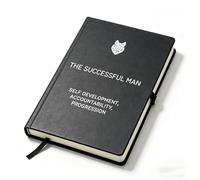 90-Day Achievement Journal for Men, Structured Daily Planner for Strategic Goal Setting and Performance Tracking, Premium Hardcover Personal Growth Notebook with Resilience Feedback System