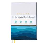 90-Day Guided Mental Health Journal for Anxiety, Mindfulness & Emotional Wellness - Eco-Friendly Cover Made from Recycled Ocean Plastic - Daily Prompts for Self-Care, Self-Reflection, Calm, Stress