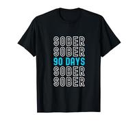 90 Days Sober Recovery Ninety Days Clean Soberversary T-Shirt