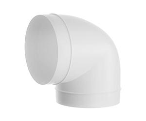 90 Degree 6 Inch / 150mm Plastic Elbow - Bend Connect Ducting Pipe, Duct or Hose - Straight or Flexible - Ventilation Connector Round Joint Tube