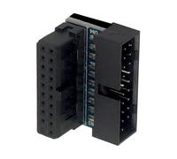 90-Degree Adapter,90 Degree Right Angle Cable Tray - USB Adapter for Desktop Motherboard - for PC Workstation Office Home