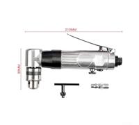 90 Degree Air Angle Reversible Drill with Compact Design and for Durable Zinc Alloy Construction for Tight Spaces and Efficient Torque Output in Pneumatic Drilling