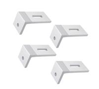 90 Degree Aluminum Alloy Solar Panel Mounting L Brackets for 10W-100W Panels, Compatible with RV, Boat, Off-Grid Roof and Flat Surfaces, Lightweight for Easy Instal(10pc)