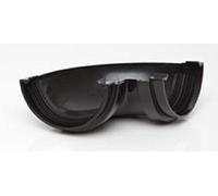 (90 degree Angle) Individual Components of HUNTER Miniline guttering for sheds, conservatory, porch, garage, outbuilding using 76mm Guttering and 50mm Downpipe systems. Full range of Items in BLACK. Please select Items and add to basket before payment,
