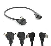 90° Degree angle USB Micro B 5P Female To 5P Male Left Right Down Up Angled Extension Cable Adapter for Phone Charger Data Sync Tablet CORD Adaptor