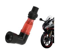 90 Degree Angled Flashing High Voltage Plug Cap, Waterproof Resistor Ignition Boot Replacement Cover, Universal Engine Mod Accessory for Motorcycles Scooters Dirt Bikes Tricycles